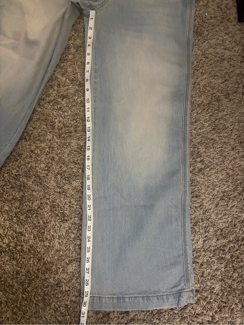 No Boundaries Faded Light Blue Wide Leg Flare Jeans - Picture 6 of 6